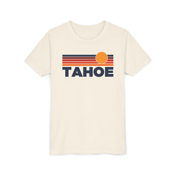 Lake Tahoe, California Youth T-Shirt — Retro Sun Tee