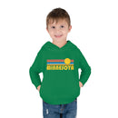Minnesota Toddler Hoodie - Retro Sunrise Unisex Minnesota Toddler Sweatshirt-14