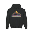 Colorado Youth Hoodie - Retro Mountain Colorado Youth Sweatshirt-2