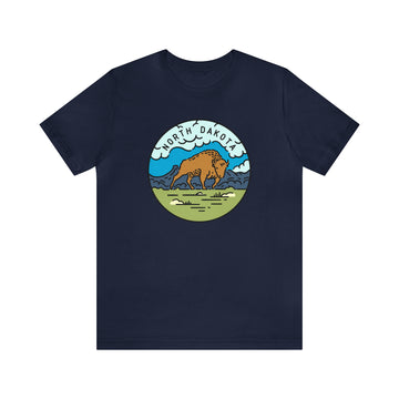 Buy navy North Dakota T-Shirt - Unisex North Dakota Shirt