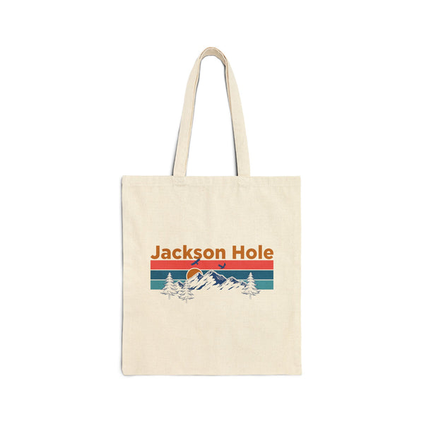 Jackson Hole, Wyoming Tote Bag - Cotton Canvas Jackson Hole Bag