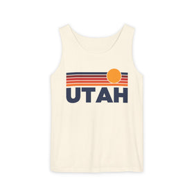 Utah Retro Sunstripe Tank Top | Comfort Colors - 100% Cotton - 0