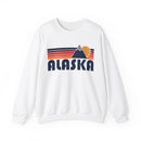 Alaska Sweatshirt Retro Mountains, Alaska Unisex Crewneck, Vintage Cozy Jumper, Gift for Outdoor Lovers-1