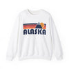 Alaska Sweatshirt Retro Mountains, Alaska Unisex Crewneck, Vintage Cozy Jumper, Gift for Outdoor Lovers