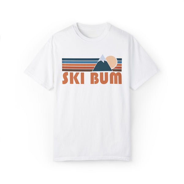 Ski Bum Graphic Tee, Comfort Colors Retro Unisex T shirt, Mountain Adventure Shirt
