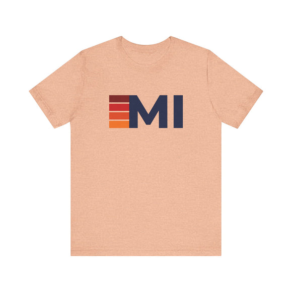 Michigan Retro Stripes T-Shirt | Michigan State Tee