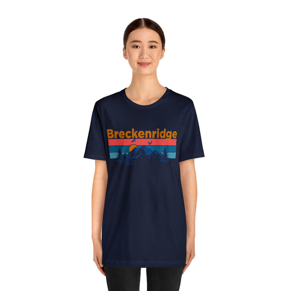 Breckenridge, Colorado Shirt - Mountain Sunset Unisex Breckenridge T-Shirt
