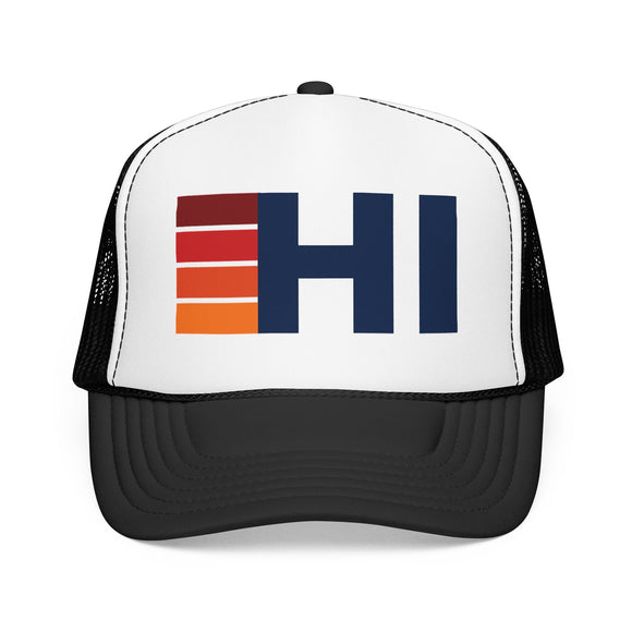 Hawaii Trucker Hat - HI Abbr retro cap