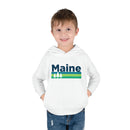 Maine Toddler Hoodie - Retro Trees Unisex Maine Toddler Sweatshirt-7