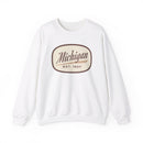 Michigan Sweatshirt - Unisex Retro Michigan Crewneck Sweatshirt-4