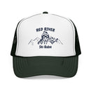 Red River, New Mexico Ski Babe Trucker Hat — Foam Mesh Cap-7