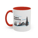 Truckee, California Retro Snow Skiing Mountain 11 oz Mug, Ski Lodge Decor Coffee Cup, Mountain Gondola  Lover Gift, Retro Skiing Mug-1