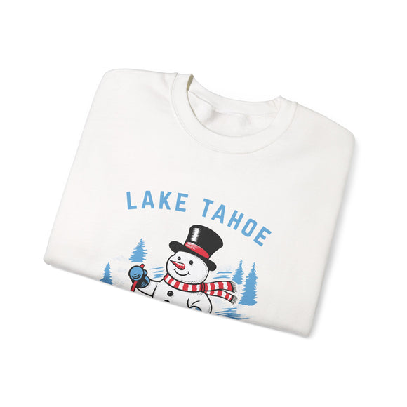 Lake Tahoe, California Sweatshirt - Ski Snowman Graphic Crewneck