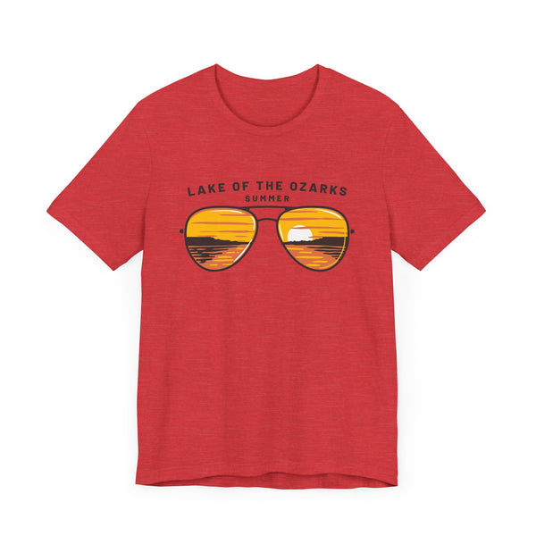 Lake of the Ozarks, Missouri T Shirt - Sunglasses Lake Graphic Tee