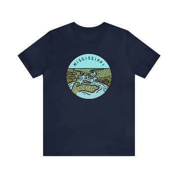 Buy navy Mississippi T-Shirt - Unisex Mississippi Shirt
