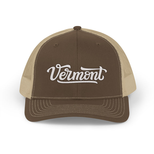 Vermont Snapback Trucker Cap - Embroidered Vermont Hat