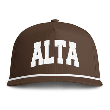 Alta, Utah Embroidered Rope Hat - Vintage Sunwashed Rope Cap, Comfort Colors - 0