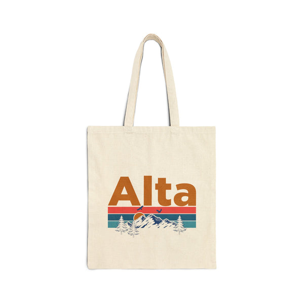 Alta, Utah Tote Bag - Cotton Canvas Alta Bag