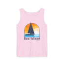 Sea Island, Georgia Sailboat Tank Top | Comfort Colors 100% Cotton-5