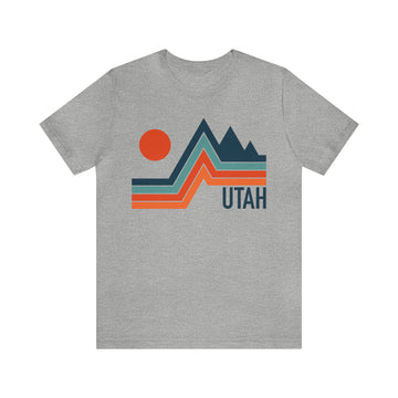 Utah T-Shirt - Retro Mountain Unisex Utah Shirt - Minimal Peak