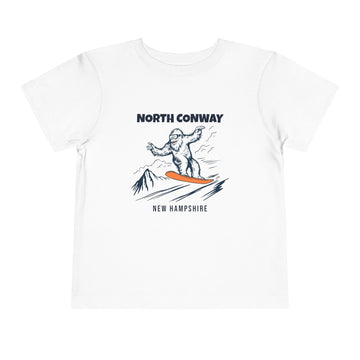 North Conway, New Hampshire Yeti Snowboard Toddler Tee - 0