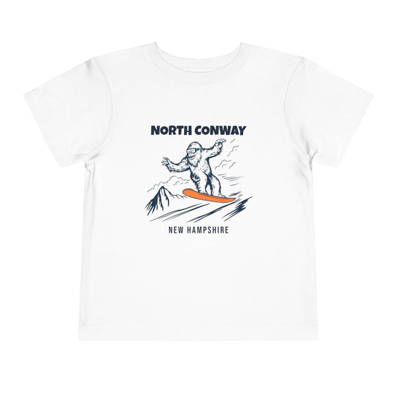 North Conway, New Hampshire Yeti Snowboard Toddler Tee