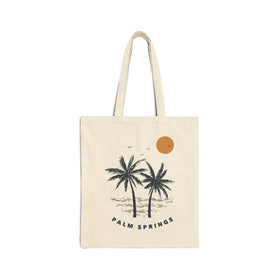 Palm Springs, California Tote Bag - Cotton Canvas Palm Springs Bag