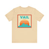Retro Vail, Colorado T-Shirt, Mountain Sun Tee, Unisex Graphic Shirt, Vintage Vail, Colorado Top, Outdoor Adventure Clothing