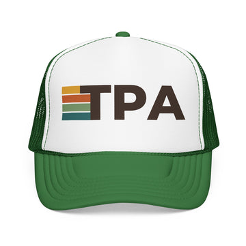 Buy kelly-white-kelly Tampa, Florida Trucker Hat - TPA retro cap