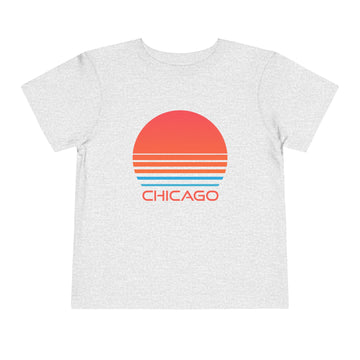 Buy athletic-heather Chicago, Illinois Toddler T-Shirt - Retro 80s Toddler Chicago Shirt