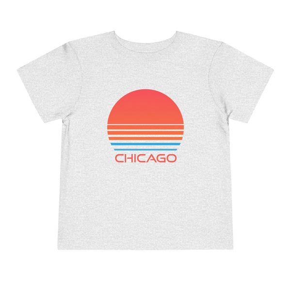 Chicago, Illinois Toddler T-Shirt - Retro 80s Toddler Chicago Shirt