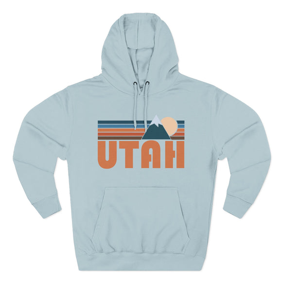Utah Hoodie - Retro Mountain Unisex Sweatshirt