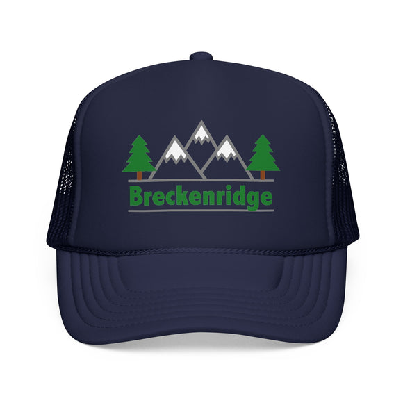 Breckenridge, Colorado Trucker Hat - Foam Mountain Cap