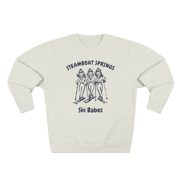 Premium Steamboat Springs, Colorado Ski Babes Sweatshirt