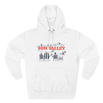 Premium Sun Valley, Idaho Après-ski Hoodie - Unisex Sweatshirt
