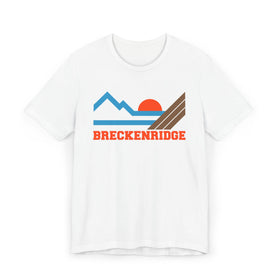 Breckenridge, Colorado Retro Mountains Sunset T-Shirt | Vintage Breckenridge Tee