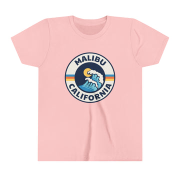 Buy pink Malibu, California Youth T-Shirt - Kids Malibu Shirt