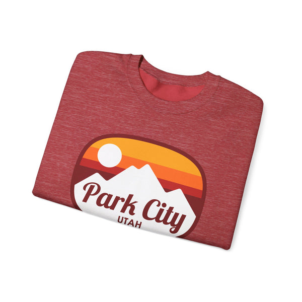 Park City, Utah Sweatshirt - Unisex Retro Ombre Crewneck Park City Sweatshirt