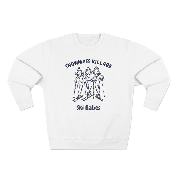 Premium Snowmass Village, Colorado Ski Babes Sweatshirt