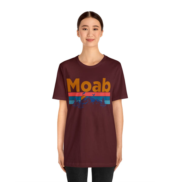 Moab, Utah Shirt - Mountain Sunset Unisex Moab T-Shirt