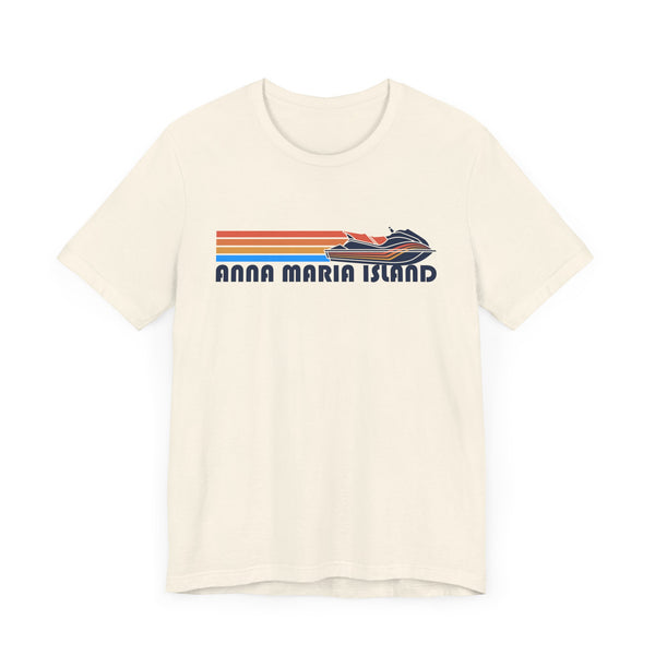 Anna Maria Island, Florida T Shirt - Retro Jetski PWC Graphic Tee