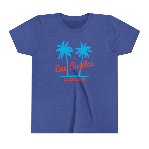 Los Angeles, California Youth Shirt - Retro Palm Tree Los Angeles Kid's T-Shirt