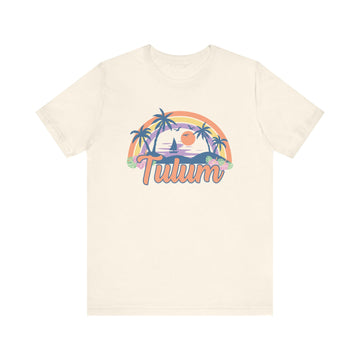 Buy natural Tulum, Mexico T-Shirt - Retro Beach Unisex Tulum Shirt
