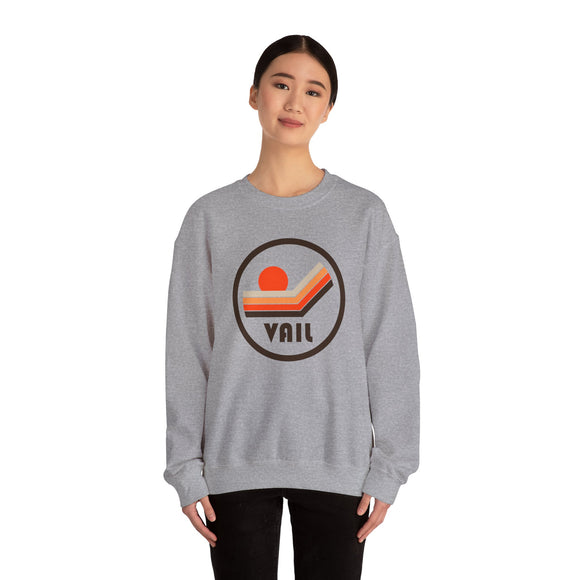 Vail, Colorado Retro Sun Sweatshirt