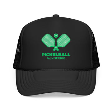 Palm Springs, California Pickleball Trucker Hat - Foam Palm Springs Cap