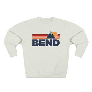 Premium Bend, Oregon Mountain Lines Graphic Sweatshirt