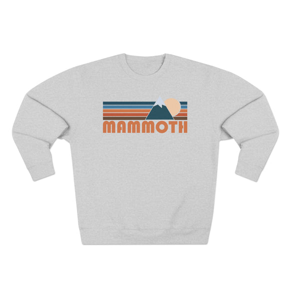Premium Mammoth, California Retro Mountain Graphic Sweatshirt
