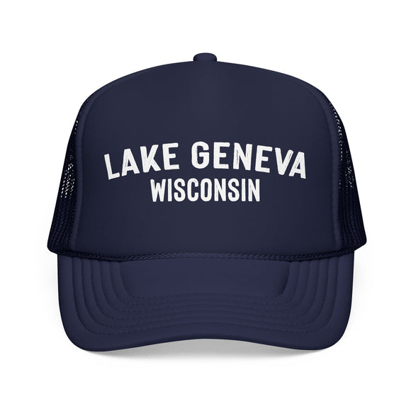 Lake Geneva, Wisconsin Trucker Hat - Foam Lake Geneva Cap