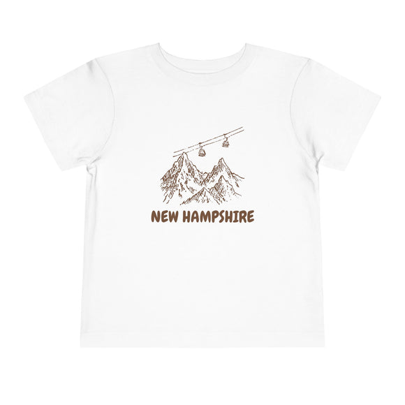 New Hampshire Toddler T-Shirt — Vintage Gondola Ski Mountain Tee