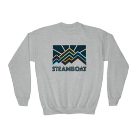 Steamboat, Colorado Youth Sweatshirt - Unisex Kid's Steamboat Crewneck Sweatshirt